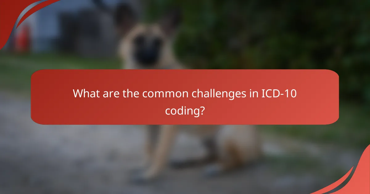 What are the common challenges in ICD-10 coding?